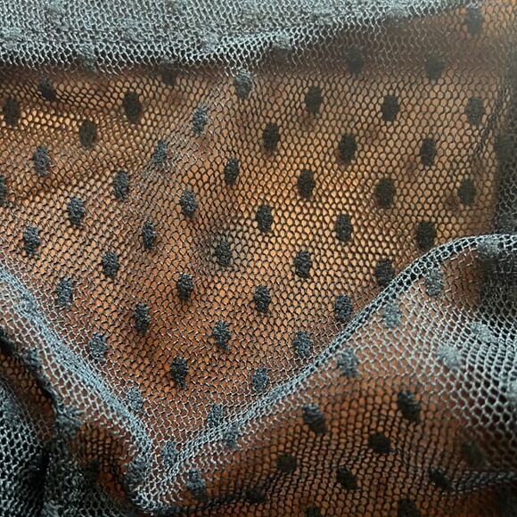 Aqua Blues Black Sheer Dot Leggings Juniors Size Small Y2K - Picture 9 of 9